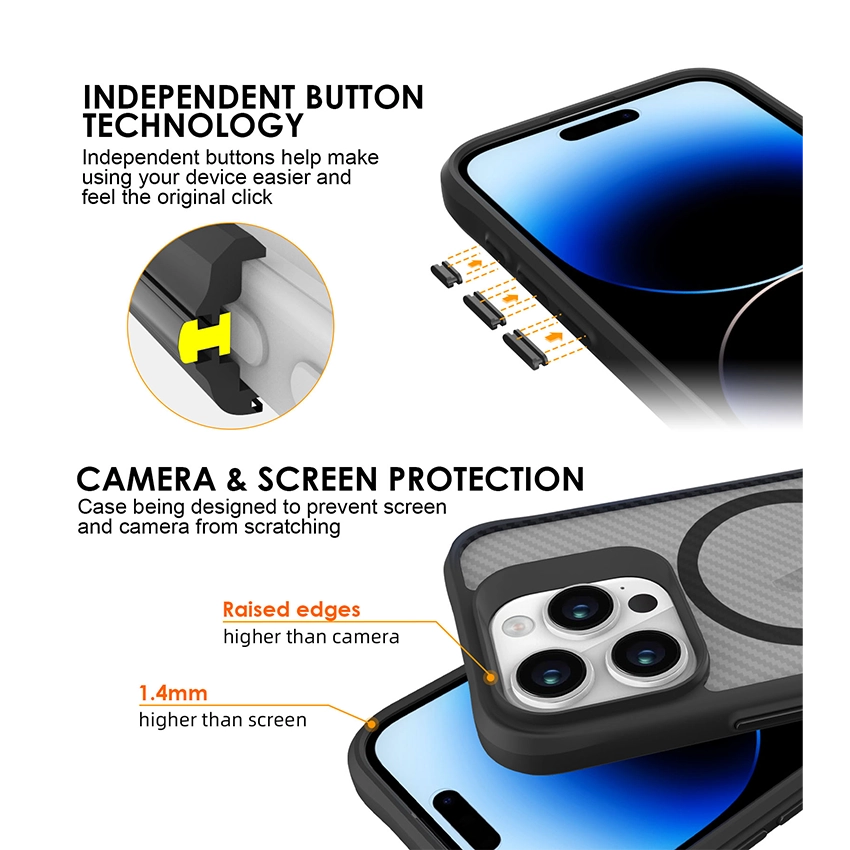 Custodia Magsafe in fibra di carbonio