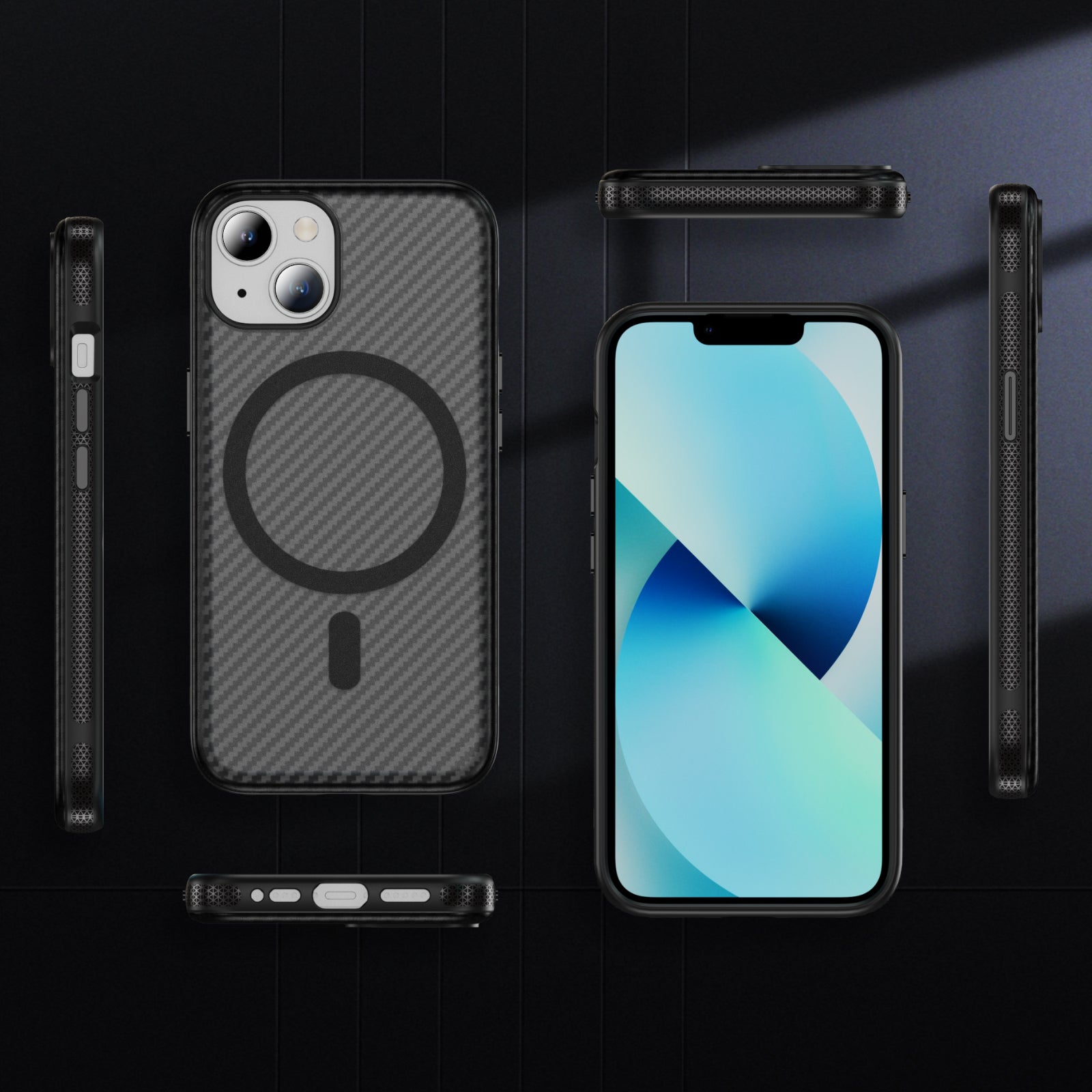 Fulcrum-Carbon Fiber-Magsafe Case iPhone 13/ 14