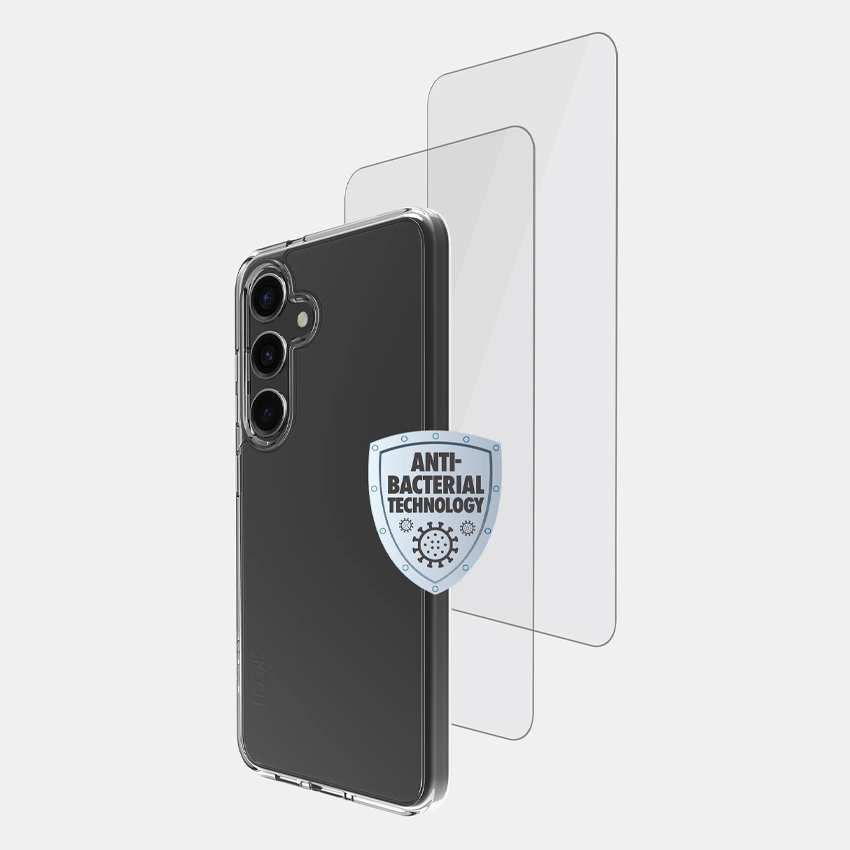 SKECH Galaxy S24 Bundle Pack Clear Case + Screen Protector + 30W PD 3 PIN Charger