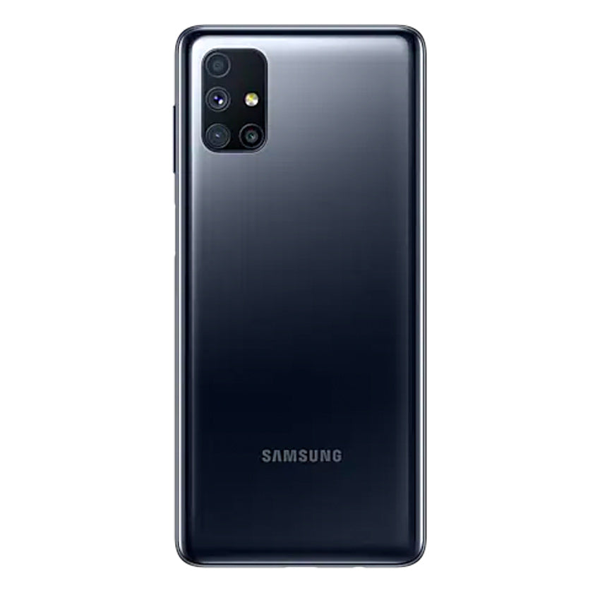 Samsung Galaxy M51 black back view - Fonez -Keywords : MacBook - Fonez.ie - laptop- Tablet - Sim free - Unlock - Phones - iphone - android - macbook pro - apple macbook- fonez -samsung - samsung book-sale - best price - deal