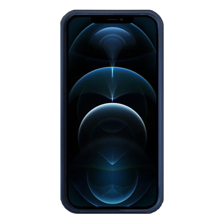 MoShadow Case for iPhone 12 Pro Max Navy / Black Back View