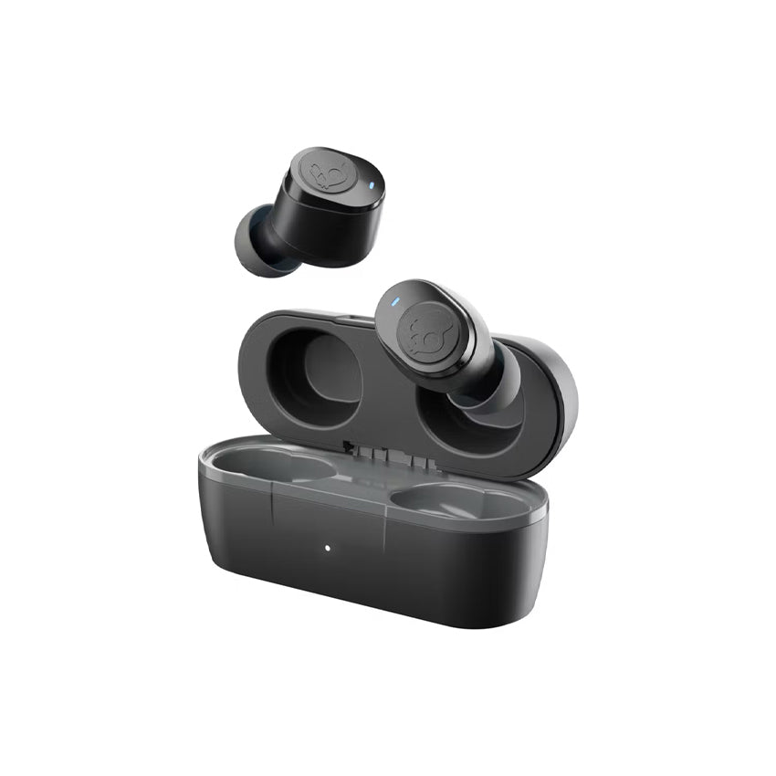 Skullcandy Jib True Wireless Earbuds Black with open case side view