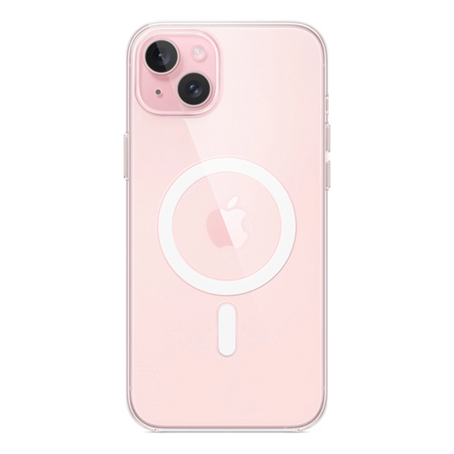 Custodia spaziale trasparente per iPhone 15 Plus